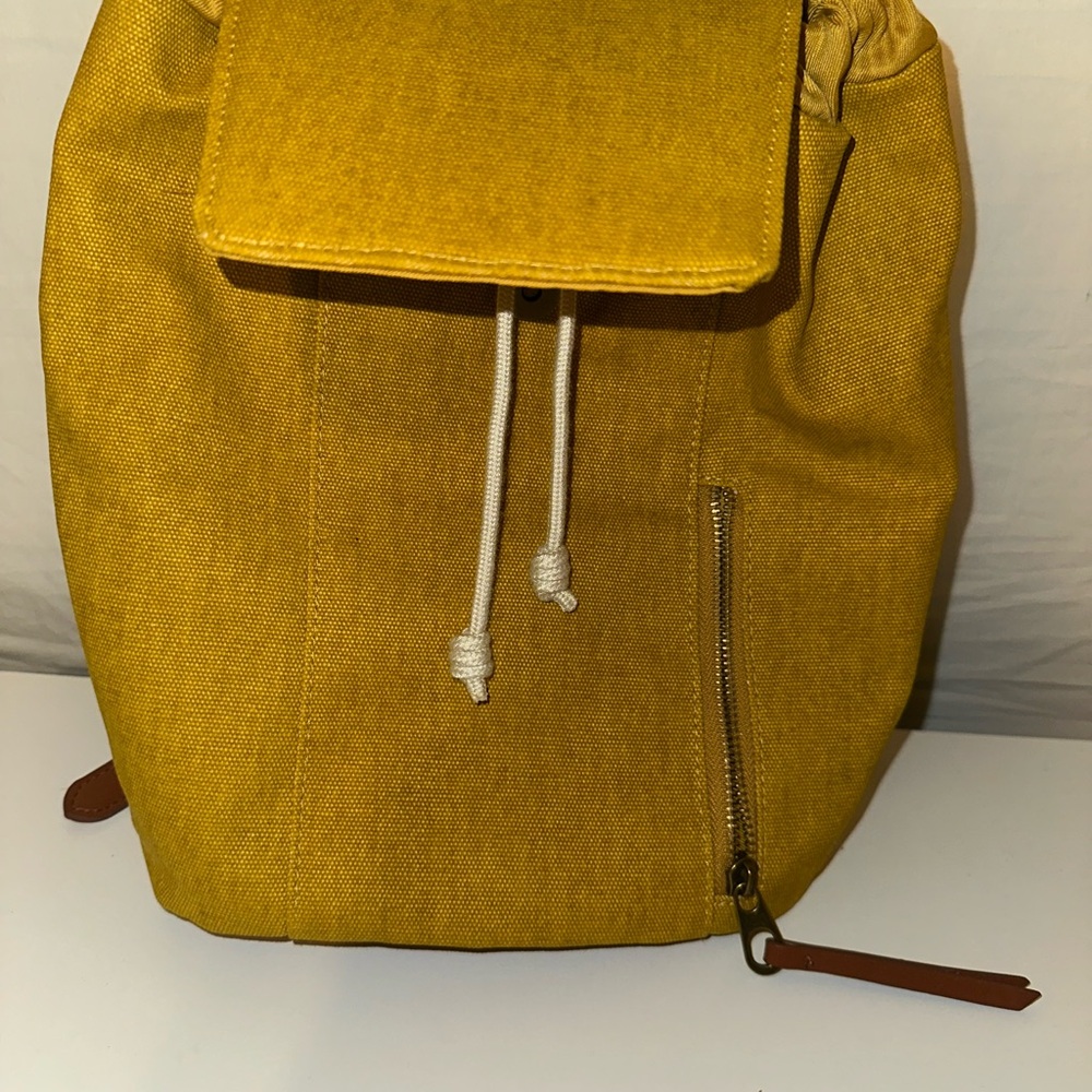 Yellow Canvas Backpack